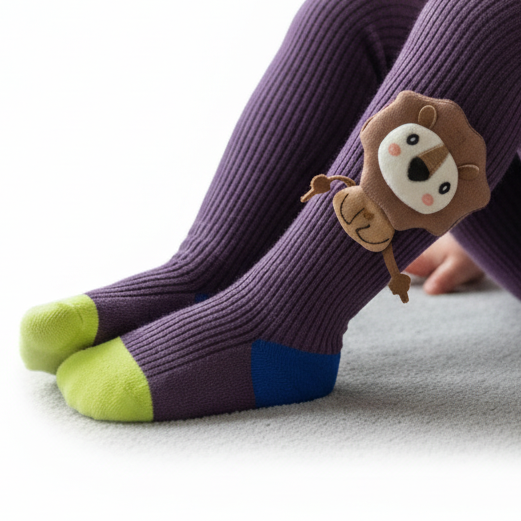 Lion tights for girls