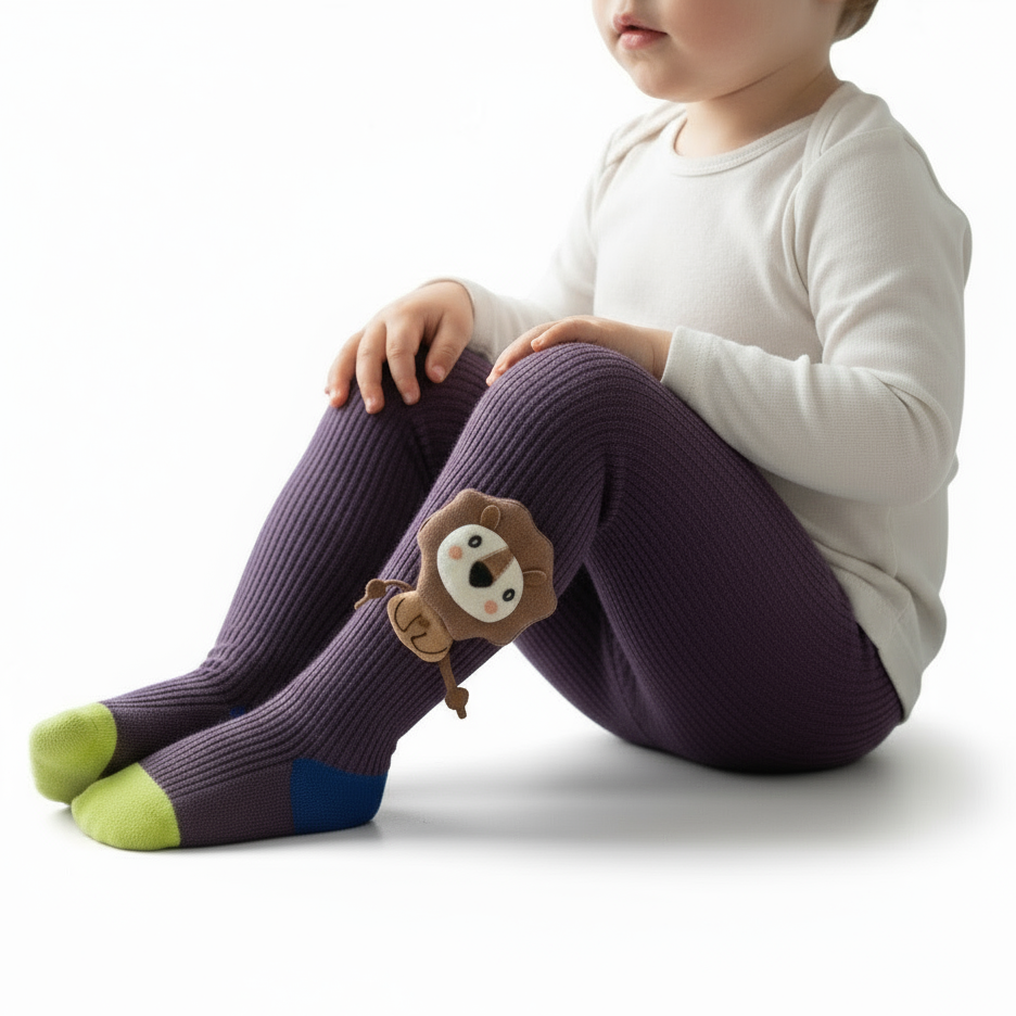 Lion tights for girls