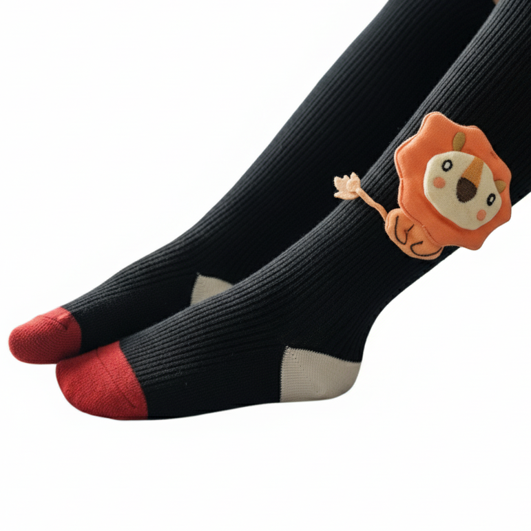 Lion tights for girls