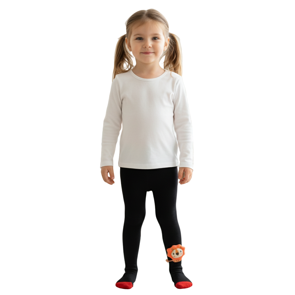 Lion tights for girls