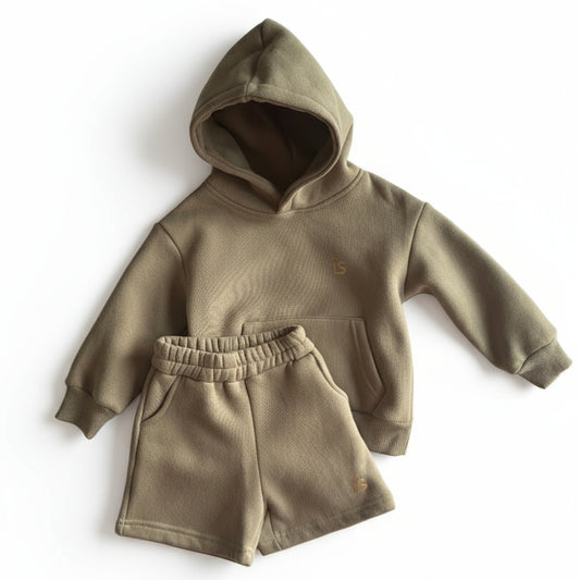 Fleece'n Flex hoodie with shorts