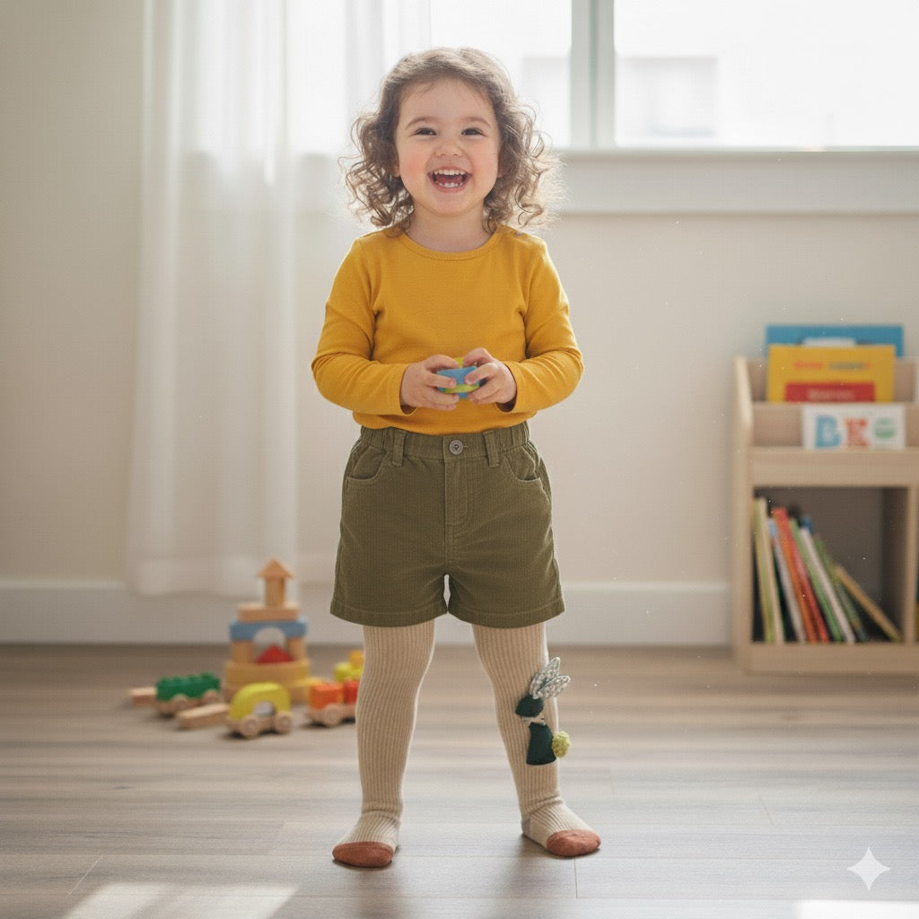 Bunny tights for girls