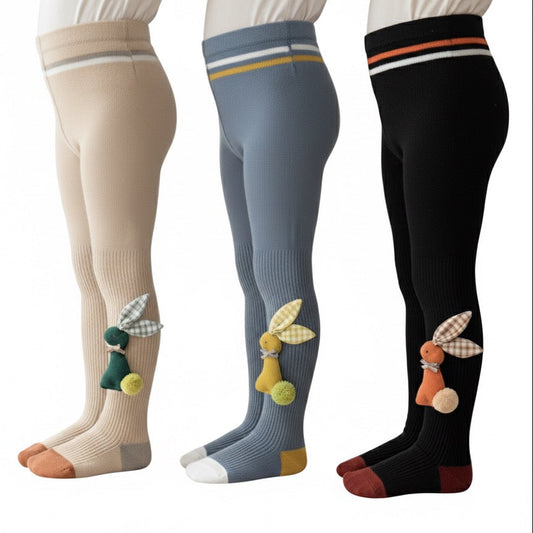 Bunny tights for girls