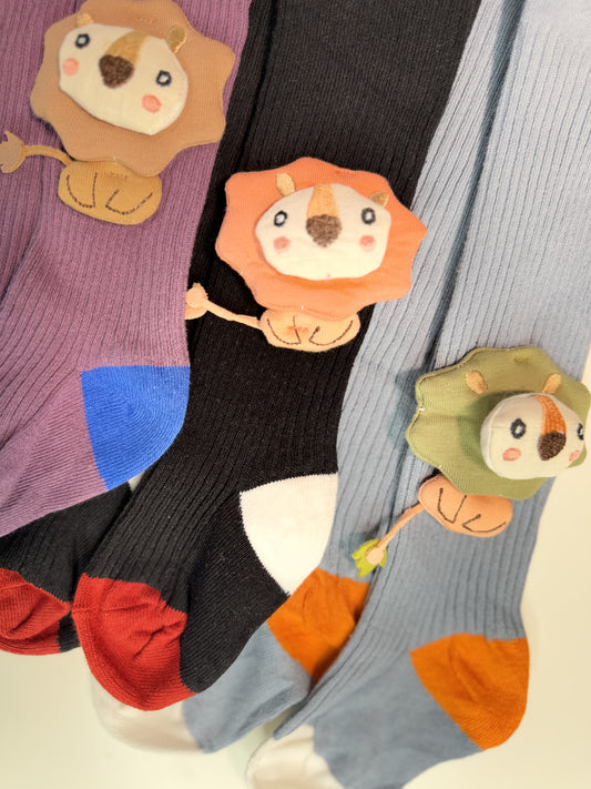 Lion tights for girls